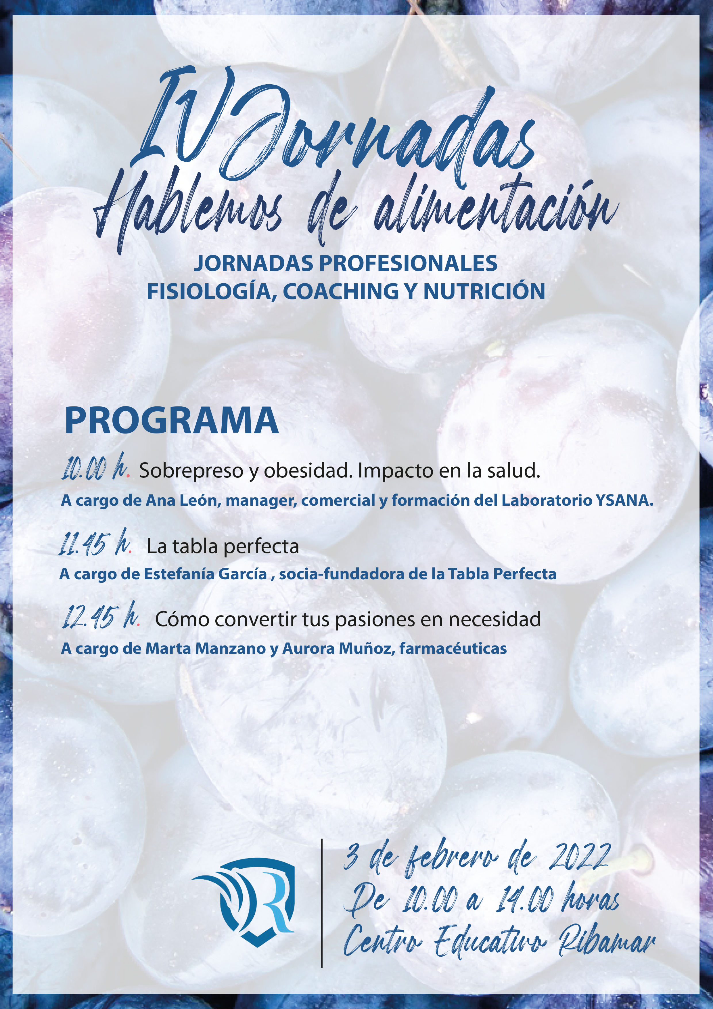 cartel-iv-jornadas-dietetica-Ribamar-21-coach-nutricional-sevilla-fp-oportunidades