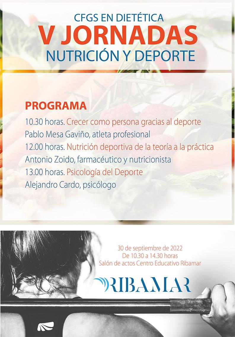 V Jornadas Nutrición y Deporte Ribamar Formación Profesional
