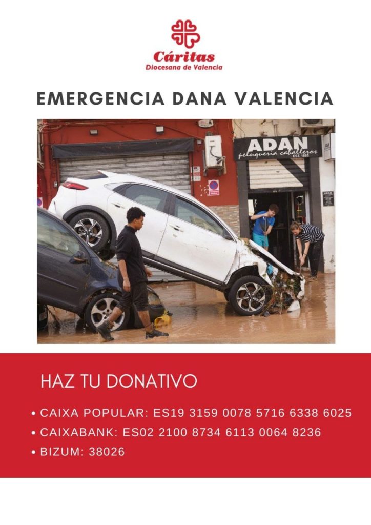 AYUDA VALENCIA DANA CARITAS