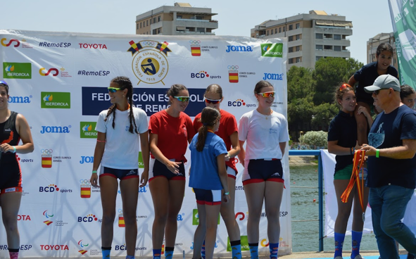 campeonato remo alumna eso ribamar sevilla medalla oro