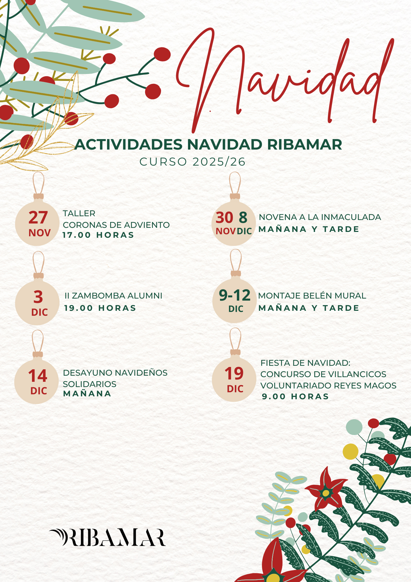 Actividades de Navidad Ribamar