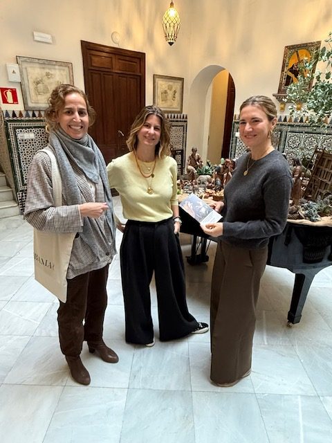 entrega felicitaciones de navidad Ribamar barrio santa cruz sevilla