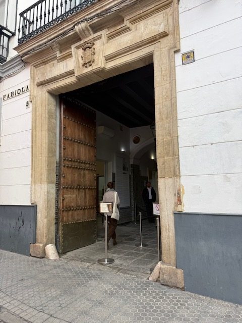 entrega felicitaciones de navidad Ribamar barrio santa cruz sevilla