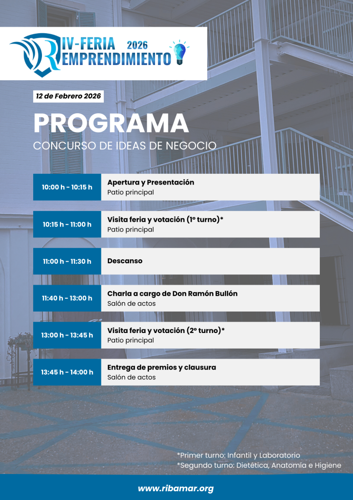 Save the date cuarta feria de emprendimiento Ribamar GAT programa